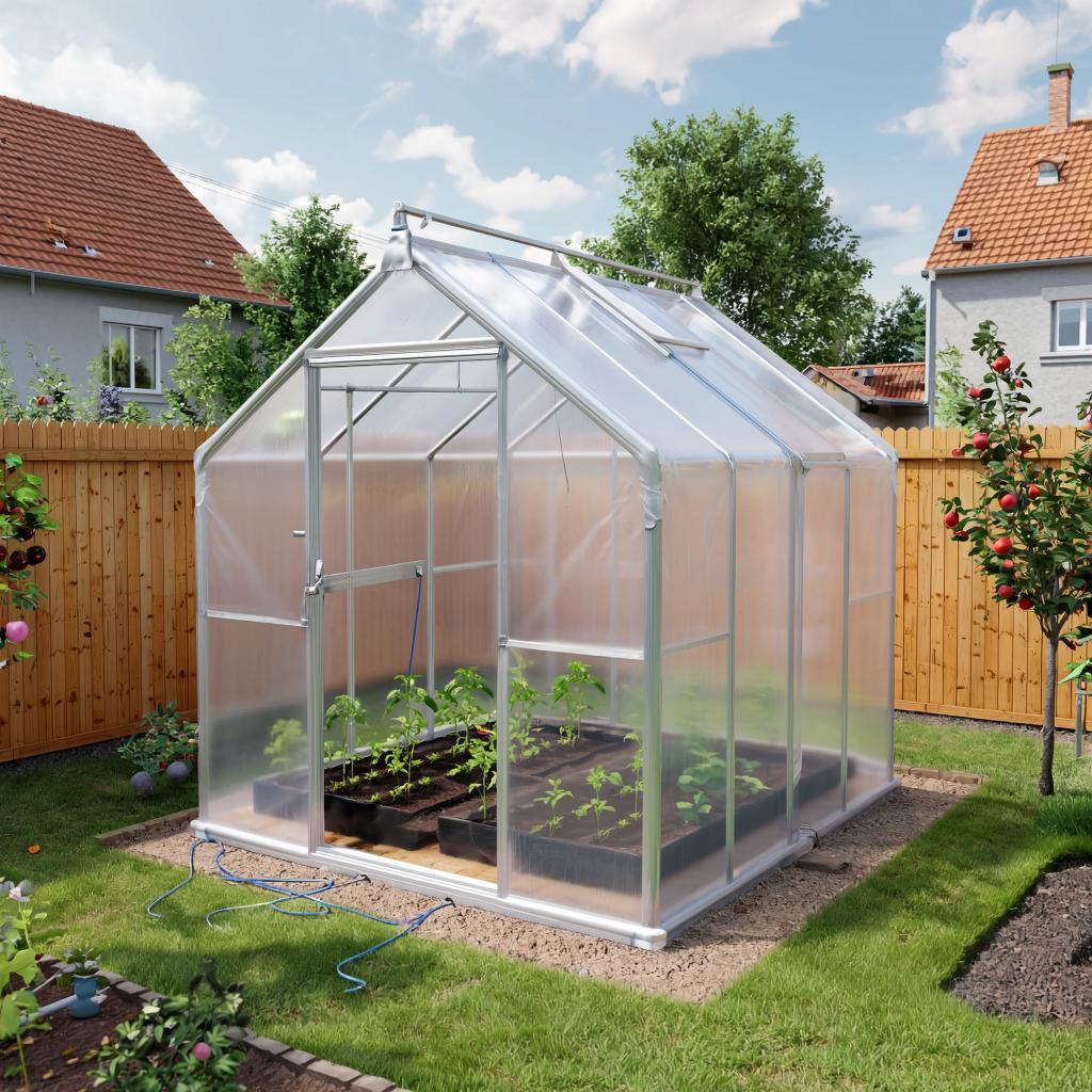 Прямостенные теплицы ил поликарбоната: защита для растений и красота на участке